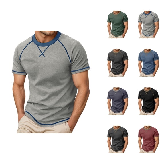 T Shirts for Man Summer Casual Short Sleeve Crewneck Tshirts Lightweight Breathable Relaxed Fit Mens Tees