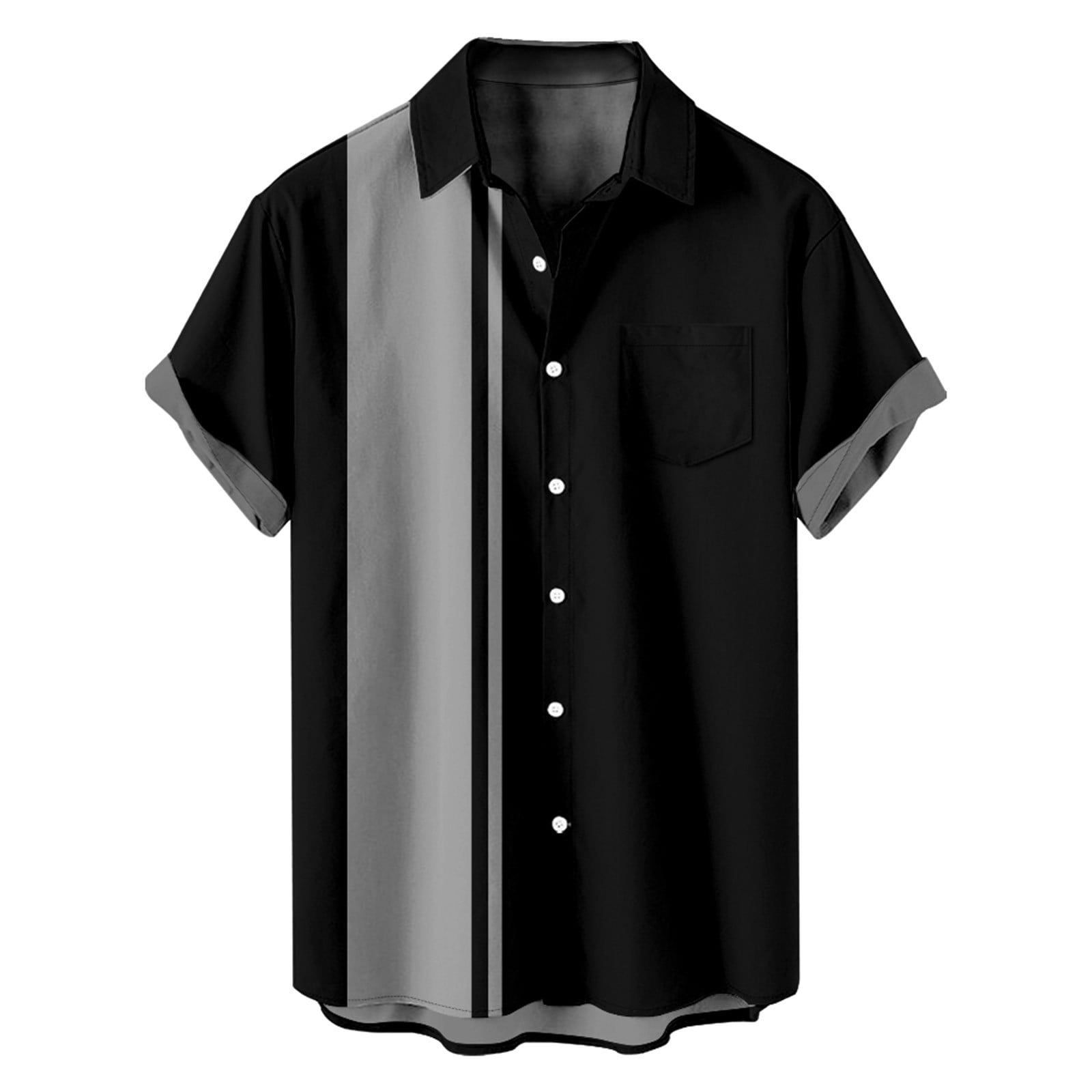Men's Linen Shirt Short Sleeve - Lightweight Cuban Guayabera Style, Casual Summer Top