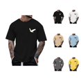 thumbnail image 1 of T Shirts for Men 2026 Summer Casual Short Sleeve Crewneck Flying Bird Graphic Tees Streetwear, 1 of 6