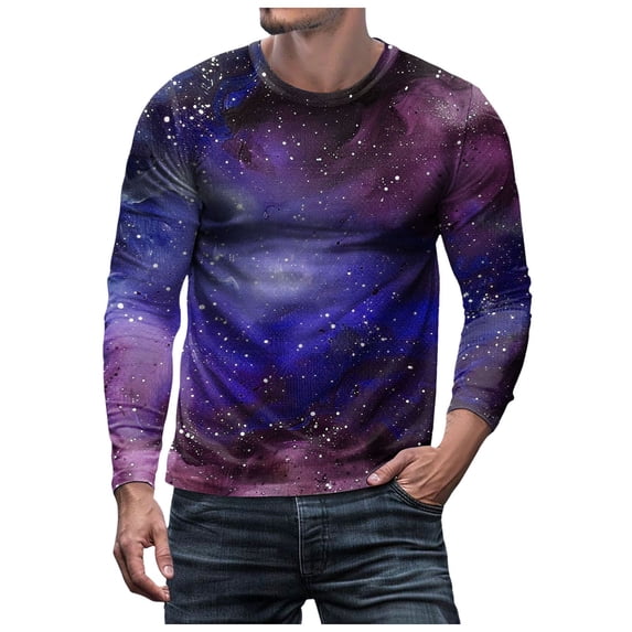 T Shirts for Men 3D Printed Galaxy Solar System Planets Nebula Shirt Funny Graphic Blouse Tee Tops Galaxy Solar System Planets Regular Fit