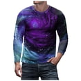 thumbnail image 1 of T Shirts for Men 3D Printed Galaxy Solar System Planets Nebula Shirt Funny Graphic Blouse Tee Tops Galaxy Solar System Planets Regular Fit, 1 of 6
