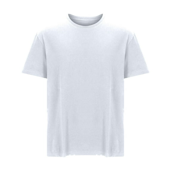 T-Shirts for Men Mens Short Sleeve Summer Casual Solid ColorLoose Tee Shirts Top Size L-6XL