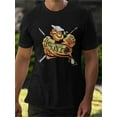 thumbnail image 1 of T-Shirts for Men Graphic Funny Crazy Novelty Mens Cotton Short Sleeve Tops Black B M, 1 of 7