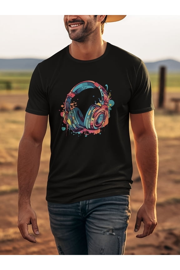 T-Shirts for Men Graphic Funny Crazy Novelty Mens Cotton Short Sleeve Tops Black E M