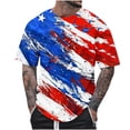 thumbnail image 1 of T-Shirts for Men Independence Day Printed Crewneck Short Sleeve Casual Lightweight Tee T-Shirts 4th of July Blouse, 1 of 5