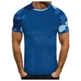 thumbnail image 1 of T Shirts for Men Summer Camo Print Short Sleeved Crew Neck Tee Tops Casual Regular Fit Workout Running Pullover Shirts, 1 of 5