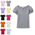 thumbnail image 1 of T Shirts for Toddler Girls Short Sleeve Crew Neck Tees Tops Oversized Girl Shirts Size 1-2 Years, 1 of 4