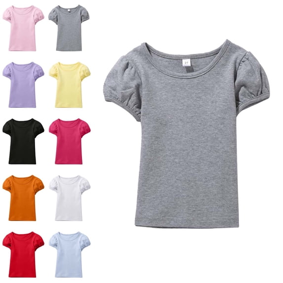 T Shirts for Toddler Girls Short Sleeve Crew Neck Tees Tops Oversized Girl Shirts Size 1-2 Years