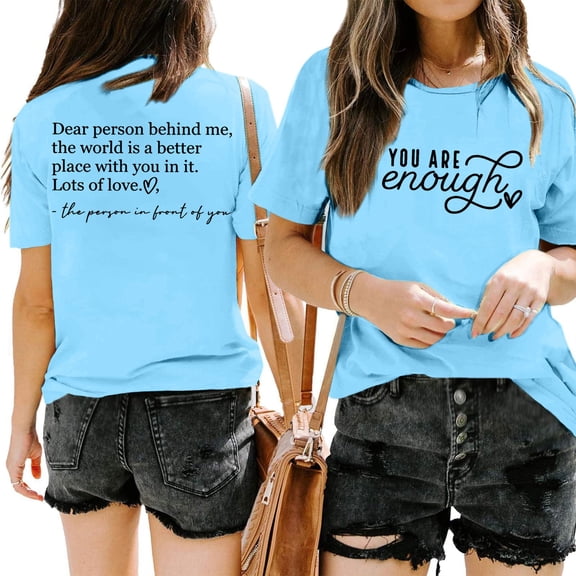 T Shirts for Women 2025 Novelty Letter Print Short Sleeve Crew Neck Pullover Tops Faith Inspirational Casual Loose Fit Tees