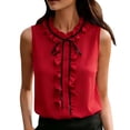 thumbnail image 1 of T Shirts for Women Casual Tops 2026 Fashion Tank Summer Button Down Embroidered Eyelet Blouses Vacation Clothes Basic Soft Tee Shirt Top, 1 of 6