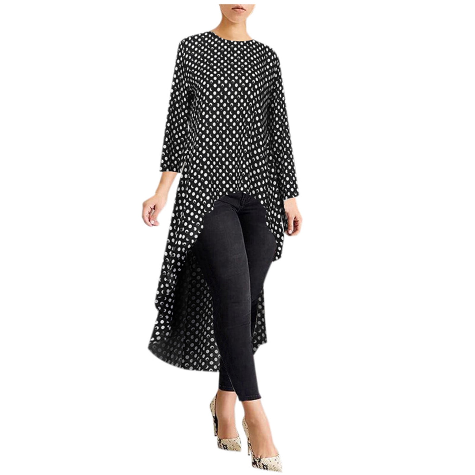 High low sales asymmetrical top