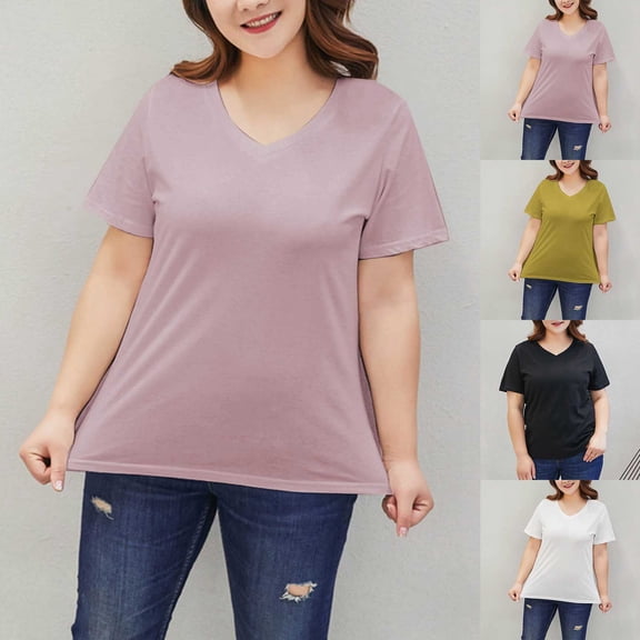 T Shirts for Women Fashion Casual Solid Color Loose Sleeveless V-Neck Beach Vacation Clothes Travel Business Casual Outfits