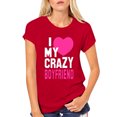 T Shirts for Women Lovers Print Short Sleeve O Neck Valentine's Day and
