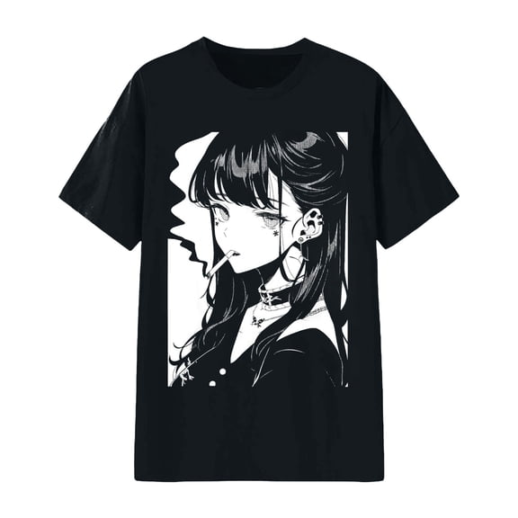 T Shirts for Women Print Regular Fit Short Sleeve Casual Crew Neck Soft Basic Womens T Shirts