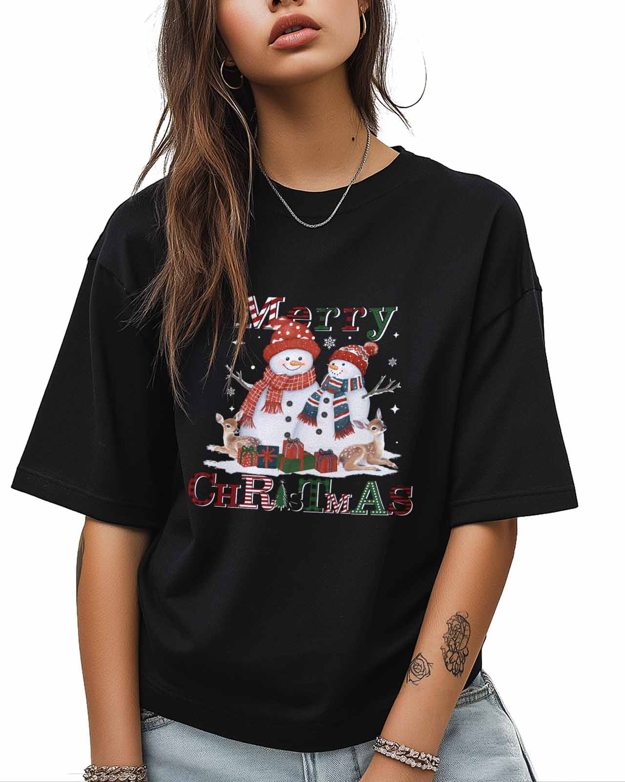MISS POPULAR Women's Christmas Holiday T-Shirts - Seasonal Print Tees In Sizes S-2XL - View #8