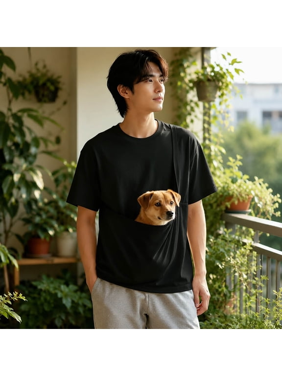 T Shirts for Women Short Sleeve Crewneck Solid Color Top Large Pocket for Snacks Phone Casual Comfortable Womens T Shirts Black M