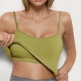 thumbnail image 1 of T Shirts for Women Sleeveless Built-in Bra Padded Camisole Basic Solid Color Summer Casual Loose Tank Green XL, 1 of 4