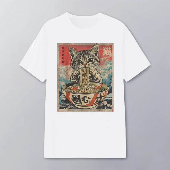 T Shirts for Women Spring Summer Cute Cat Print 2026 Casual Blouses Short Sleeve Crew Neck Vacation Tops