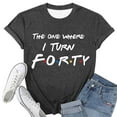 thumbnail image 1 of T-Shirts for Women Summer Casual Short Sleeve Graphic Print Round Neck Spring Slim Fit Layer Clothes Grey M, 1 of 2