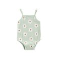 thumbnail image 1 of Cenuakty Newborn Baby Summer Romper, Sleeveless Spaghetti Strap Daisy Print One Piece Bodysuit, 1 of 9