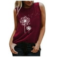 thumbnail image 1 of T-Shirts for Women Trendy, Dandelion Muscle Tank Top Women Meditation Yoga Shirts Summer Vacation Graphic Tank Top Sleeveless Tees Vest, 1 of 4