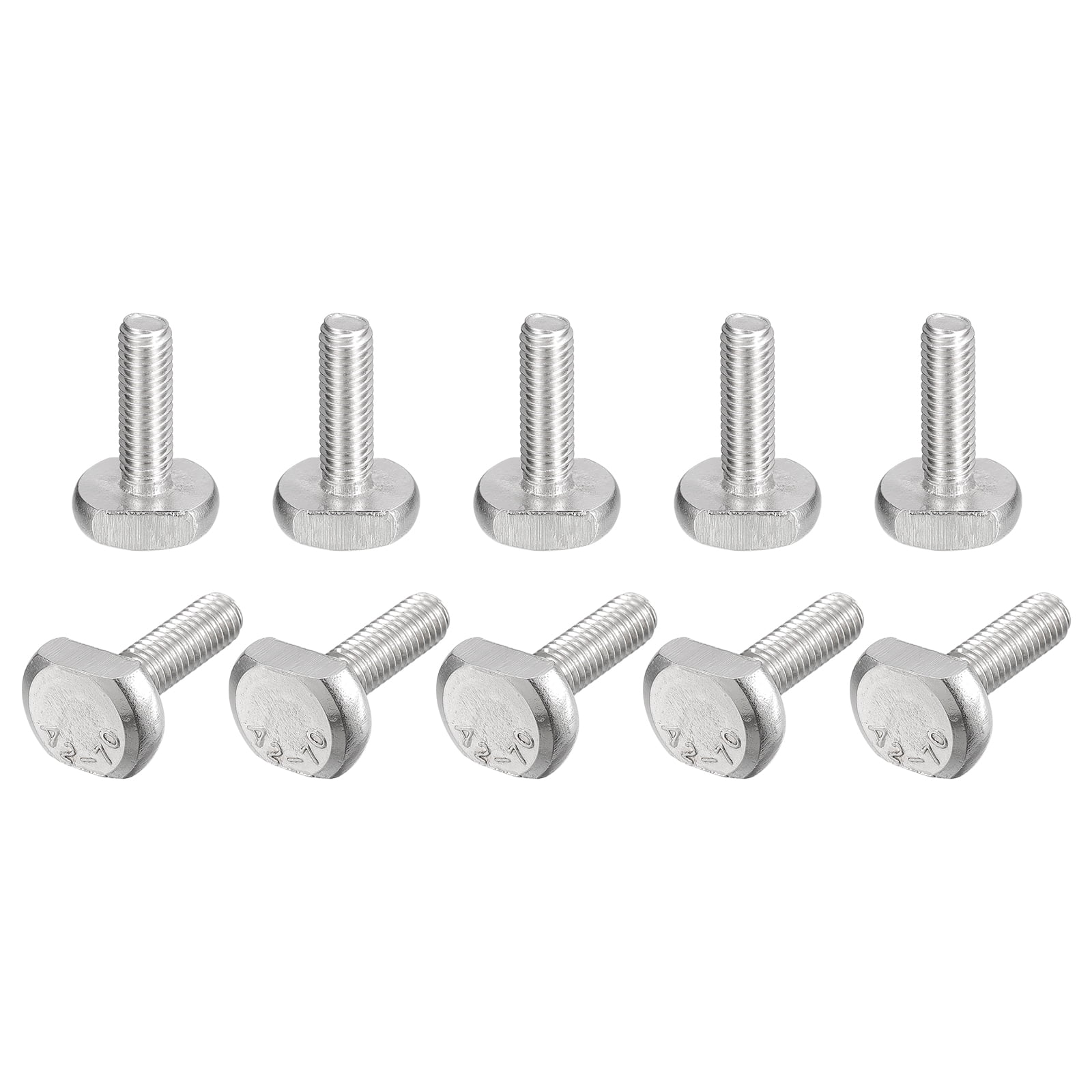 Bulloni A T In Acciaio Inox M6x20mm - 5 Pezzi Per Binari A T, Scaffali E Montaggi Industriali