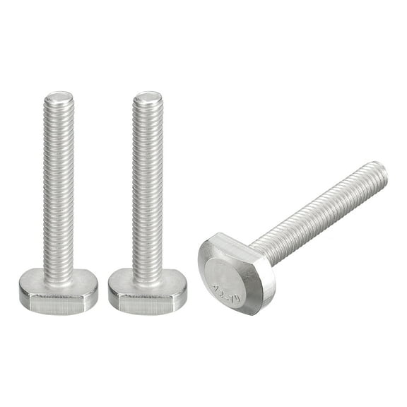T-Slot Bolts, 3 Pack M6x40mm Drop-in Stud Sliding Bolts 304 Stainless Steel