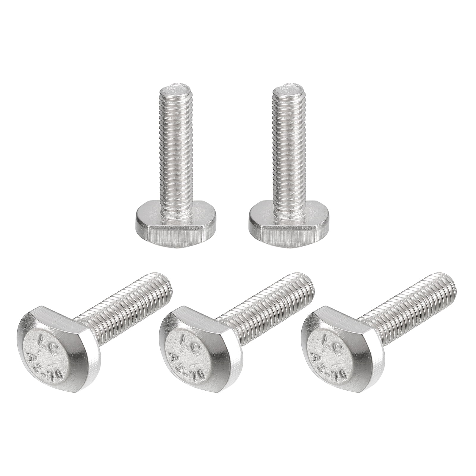 TSlot Bolts, 5 Pack M5x20mm Dropin Stud Sliding Bolts 304 Stainless