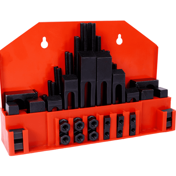 T-Slot Clamping Kit 58Pc w/ Cleaner Wrench Mill Machinist Set