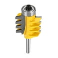 thumbnail image 1 of T-Slot Finger Joint Router Bit 1/2 Inch 1/4 Inch 6mm 8mm Shank Reversible for Woodworking Cutting, 1 of 9