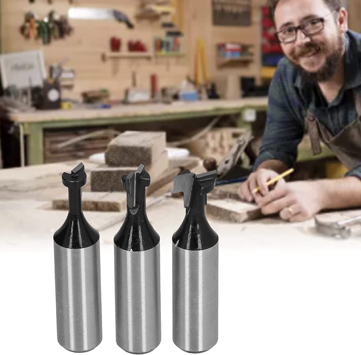 T Slot Router Bit T Track Slotting Cutter Keyhole Router Bit Set Edge Treatment Grooving Router