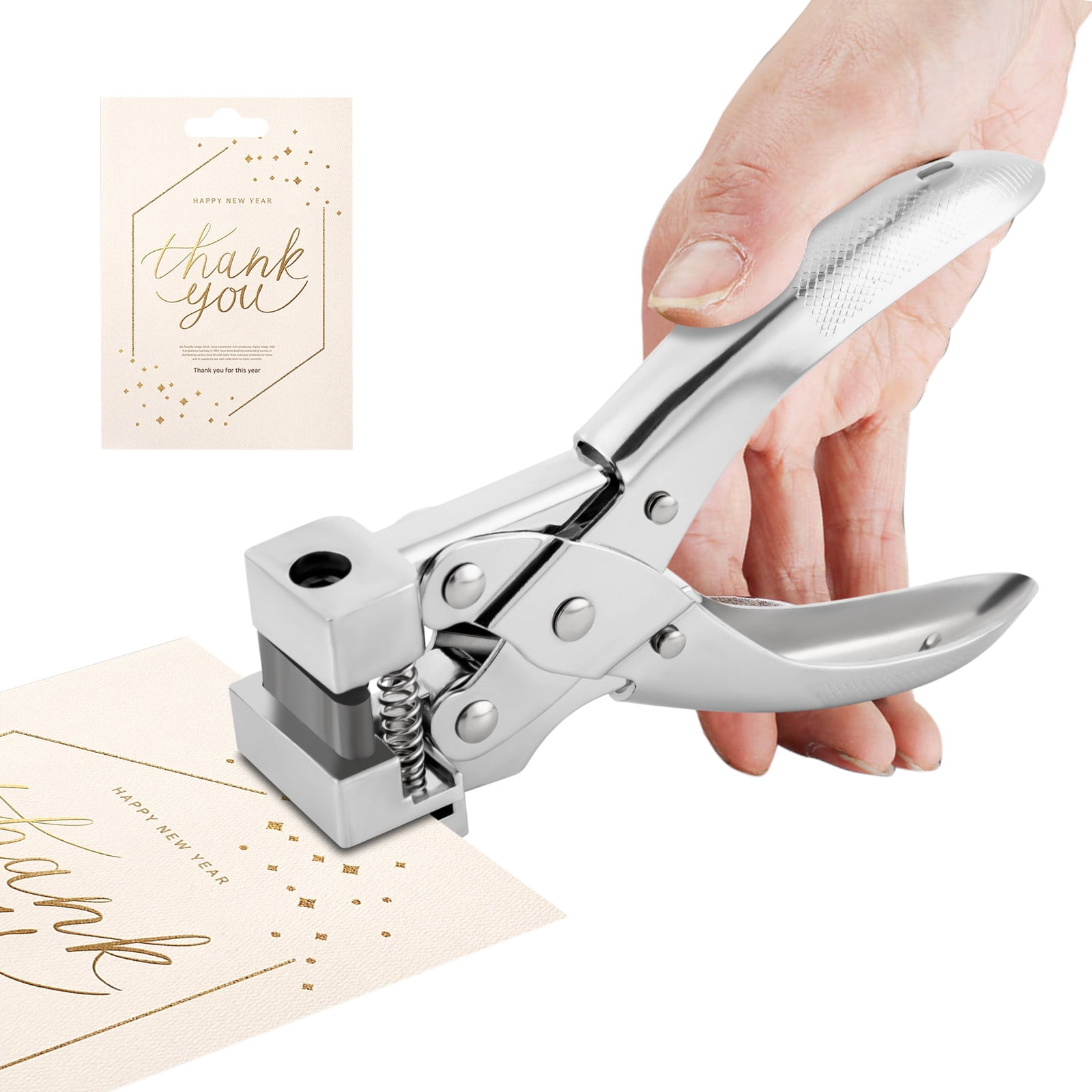 T Slot Shape Hole Punch Steel Handheld Hanger Airplane Hole Punch Butterfly T-Hook Clamp Pliers Cutter ID Punching Plastic Cardboard Badge Label for DIY Handmade Crafts Utensils (T Hole Punch)