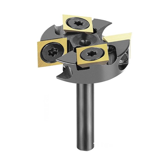 T Slot Surfacing Bit For Softwood Hardwood Alloys Tipped 1/4" Shank Router Tool