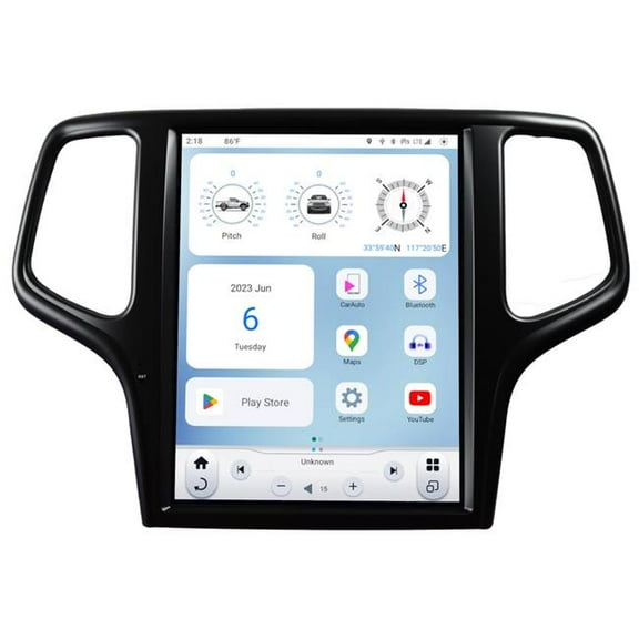 T-Spec TS-JPGC12-1RR-6H 12.1 in. Gen VI T-Style Tablet Radio for 2014-2021 Jeep Grand Cherokee