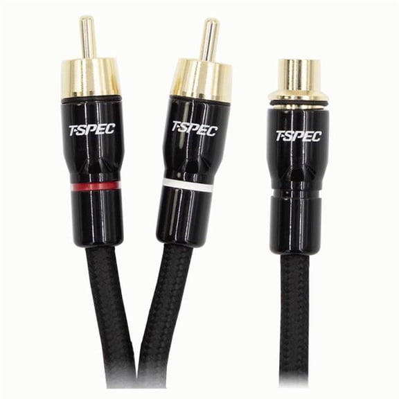 T-Spec V16RCA-Y1 V16 Series RCA Audio Cables - 1 Female 2 Males