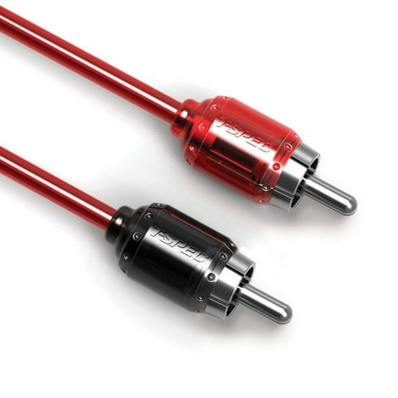 T-Spec V6RCA-62-10 Woven Coaxial Design 2-Channel 6 Feet Audio Cable - 10 Pack