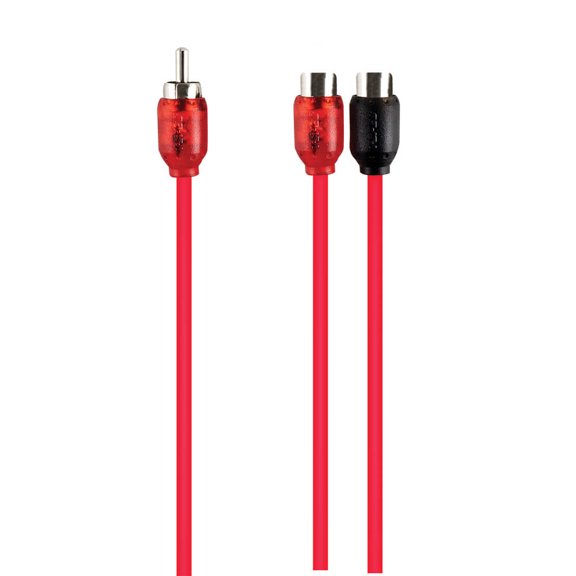 T-Spec V6RY2 RCA v6 Series 2-Channel Audio Y Cable - 1M-2F - 10 inch length