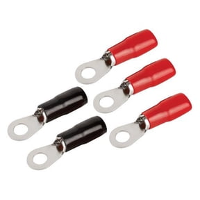 T-Spec V8-RTN2 V8 Series 1/0 AWG 5/16" Crimp Nickel Plated Ring Terminals, 5pk