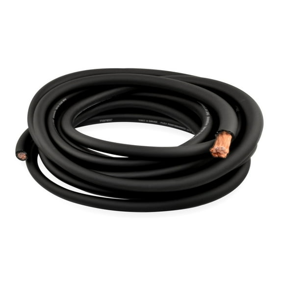 T-Spec V8GT10BK-25 v8GT SERIES Marine Grade Red 1/0 AWG 25 ft Black OFC Power Wire