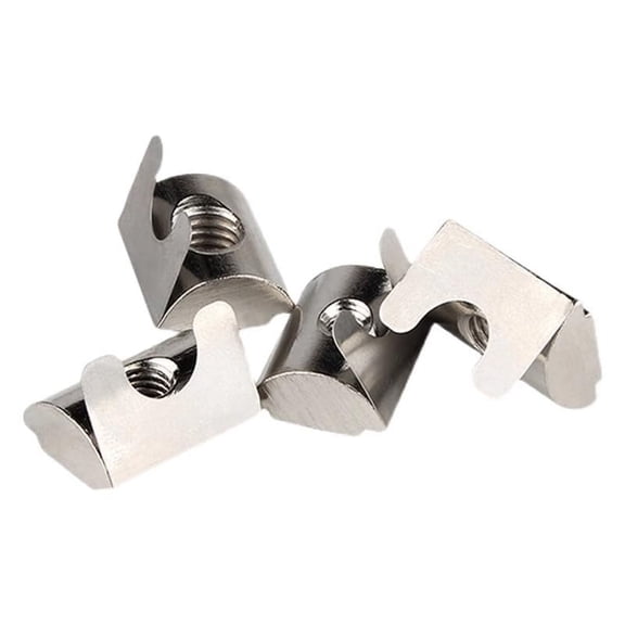 T Spring Nut, Silver European Standard Aluminum Slot Carbon Steel, Spring Ball T Nuts, Roll in Spring T Slot Nut,Spring Ball T Nuts