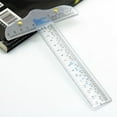 thumbnail image 1 of T Square Ruler Transparent Acrylic T-Type | Multi-Functional Metric and Inch Measuring Ruler with Clear Markings | Portable Stationery Desk Ruler for Office and Artist, 1 of 9