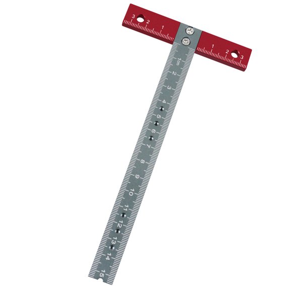 T Square Ruler with Exact Right Angles Positioning, Aluminum Alloy Drafting and Measuring Tool Hobby Drafting Equipment
