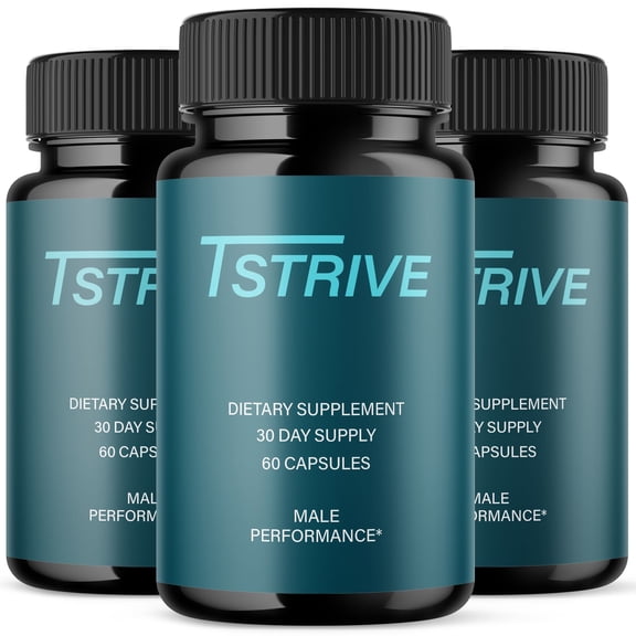 T Strive Advanced Formula Pills All Natural Vitamin Supplement 180 Capsules