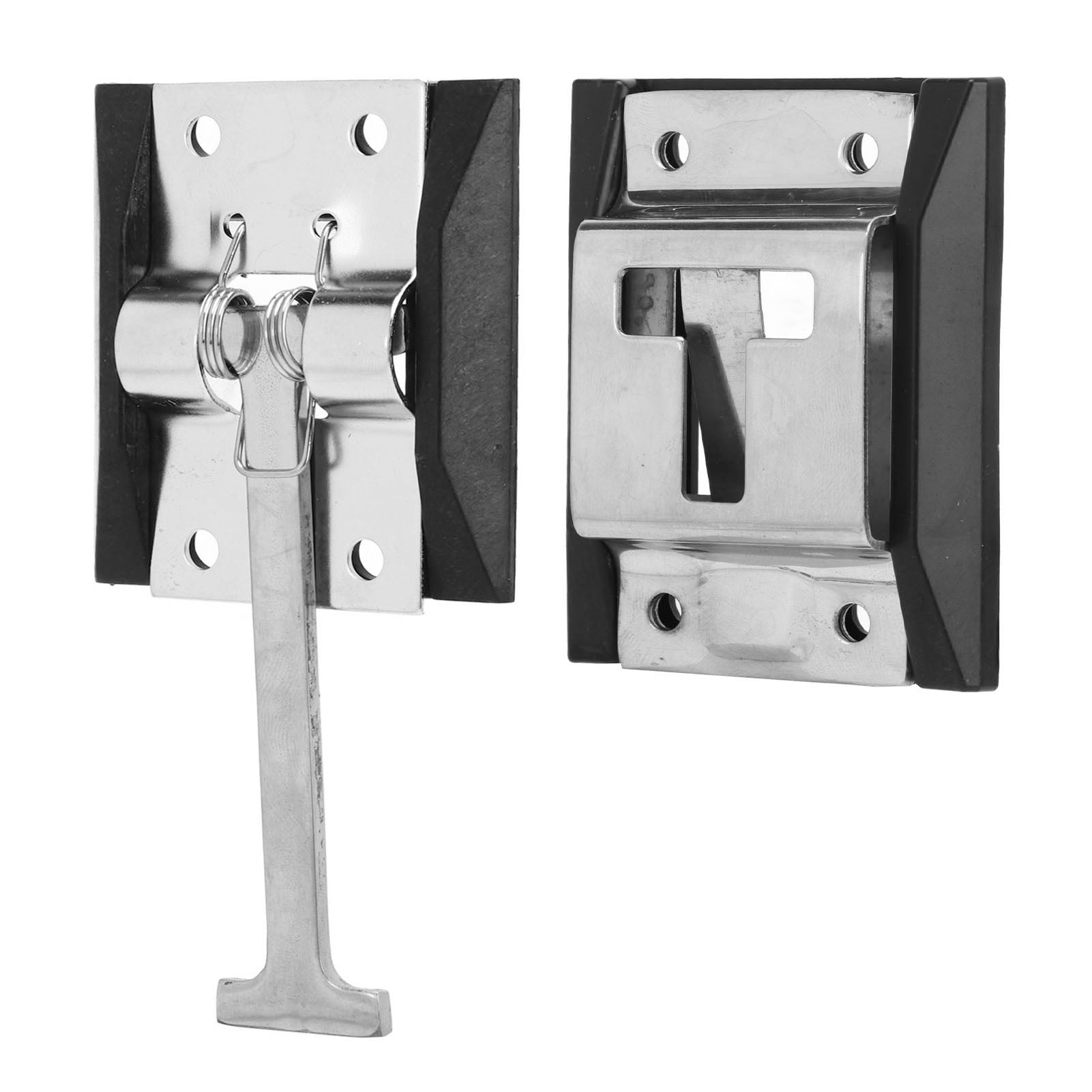 T Style Entry Door Latch Stainless Steel Rust Proof Low Noise Heat Resistant for RV Trailer Camper Truck