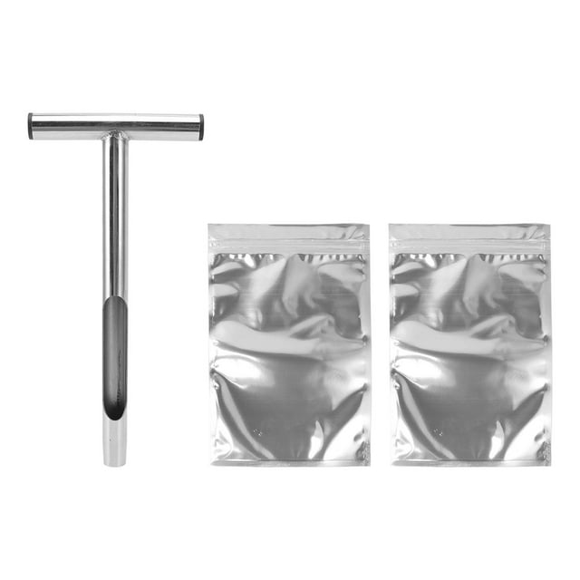 T Style Handle Soil Test Kits Stainless Steel Material Soil Sampler Kit