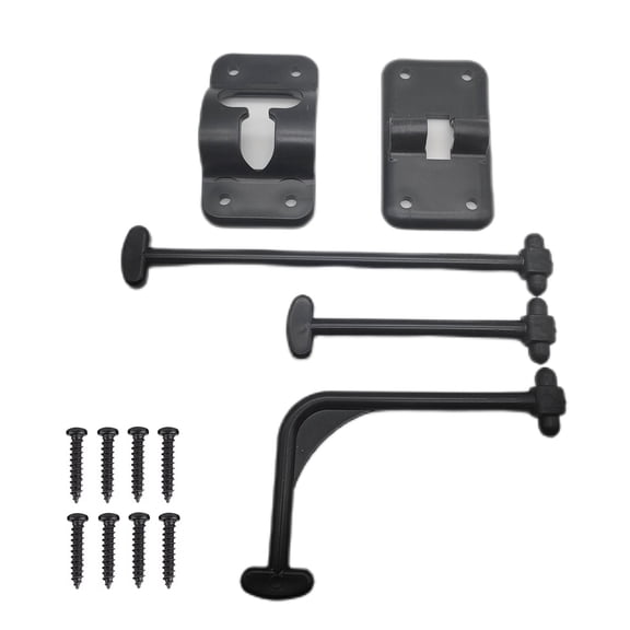 T Styles Door Holder Catches Entry Door Catches Exterior Door Hold Hook Keeper with Screws Hardware Entrance Latches