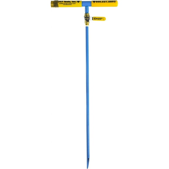 T&T Tools 60 Inch Water Probe - Steel Deep Root Irrigator for Trees - Professional Drip Irrigation Tool with Self Drilling Tip- Brass Valve -Deep Drip Watering Stakes for Efficient Deep Root Hydration