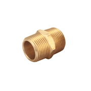 T TANYA HARDWARE 3/4" x 3/4" NPT Brass Hex Nipple Male Pipe Adapter 1 Piece