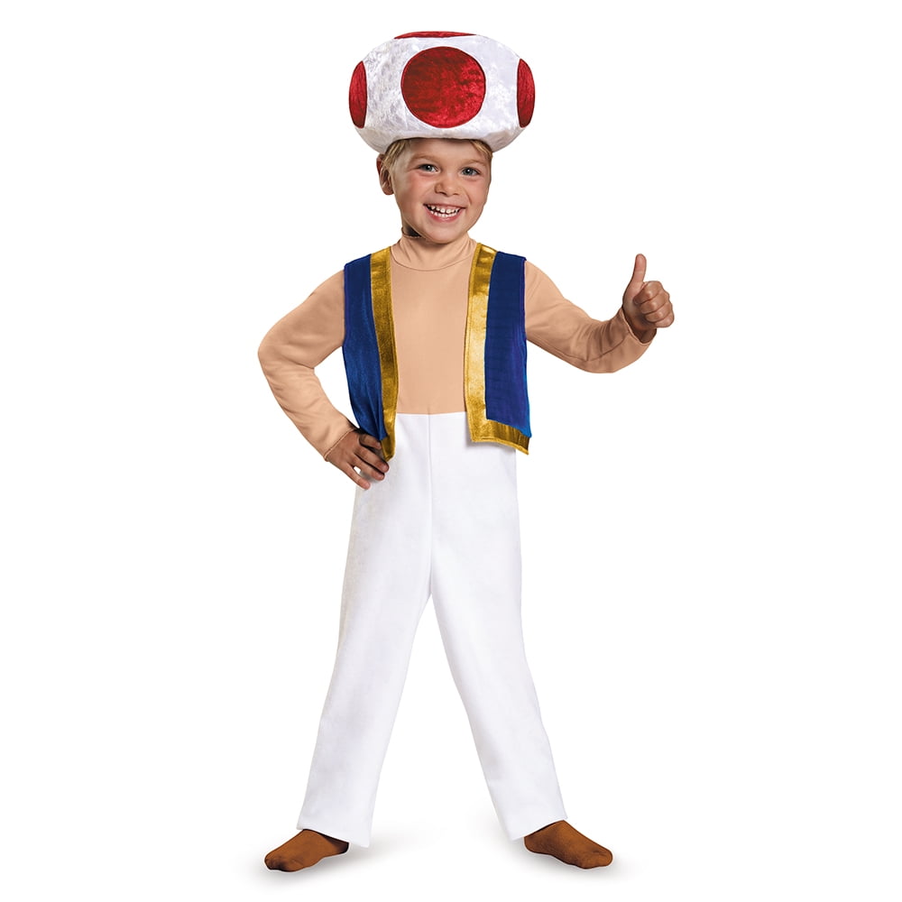 Nintendo Super Mario Bros. Toad Halloween Costume for Children, Toddlers Size 2T, by Disguise