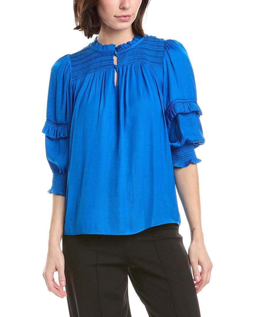 T Tahari 3/4-Sleeve Crewneck Blouse Women’s